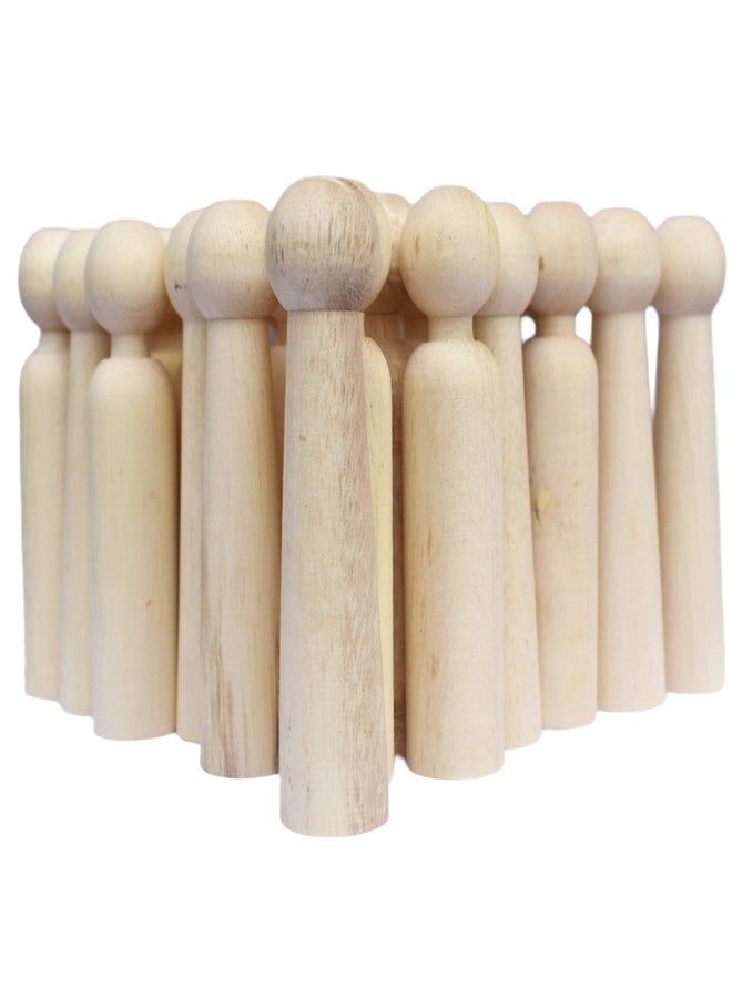 Ormango مجموعة دمى خشبية كبيرة الحجم من أورمانجو، غير مطلية وغير مكتملة، ذكور وإناث، للأطفال، مجموعة من 8 قطع - Image 1